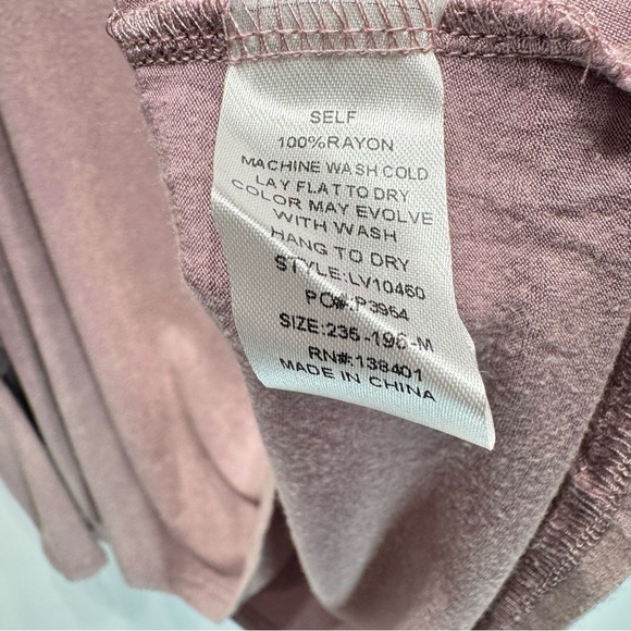 Rose Mauve Ruffle Off Shoulder Cold Shoulder Tunic Grace & Lace Vintage Look NEW - Picture 13 of 13